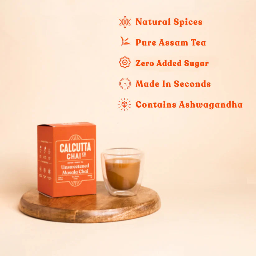 Calcutta Chai Co 'Unsweetened' Masala Chai (15 sachets)
