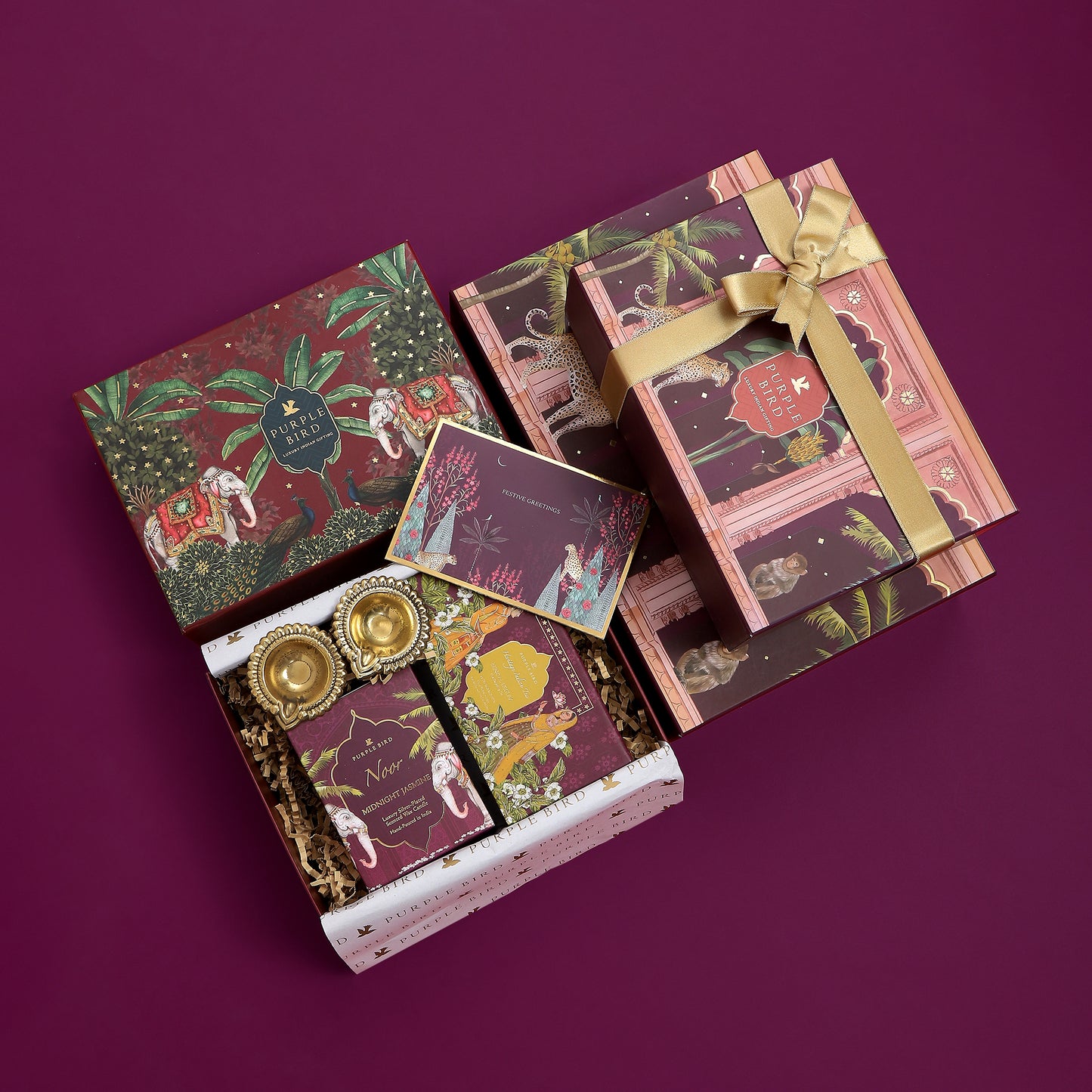 Purple Bird Raj Luxury Gift Box