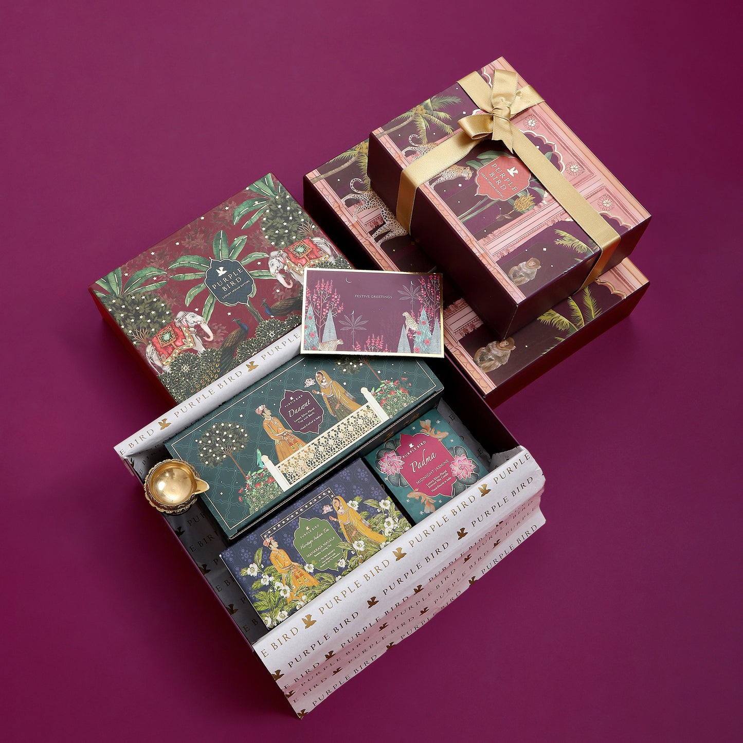 Purple Bird Tyohaar Luxury Gift Box