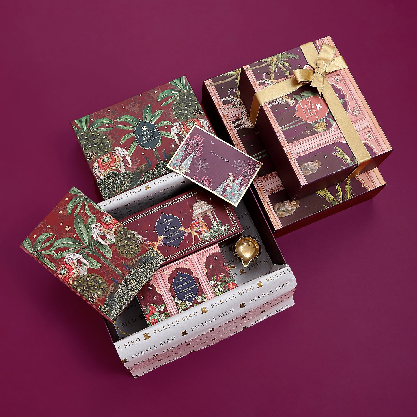 Purple Bird Samraj Luxury Gift Box