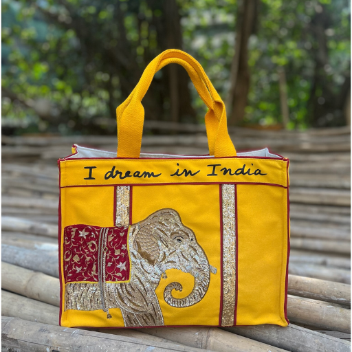 Art-chives Tara Ivory Turmeric Yellow Tote