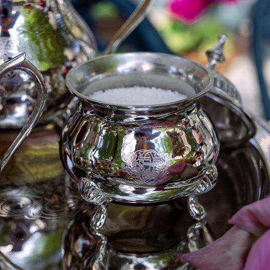Purple Bird Silver Plated 'Maharani' Sugar Bowl