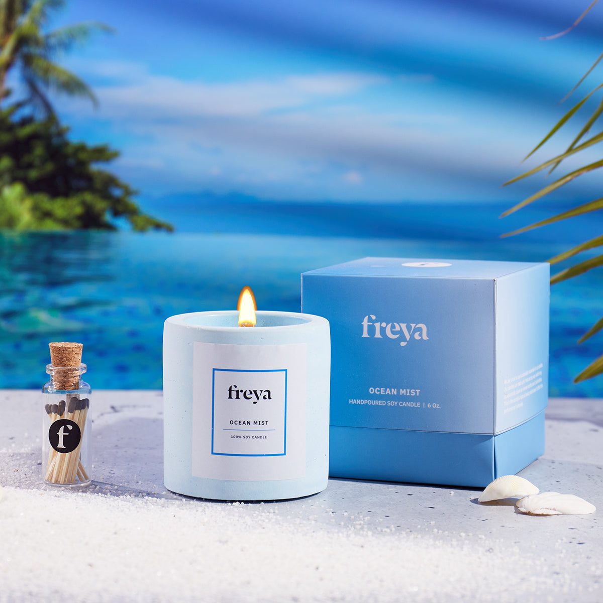 With a blend of white musk and oakmoss, Ocean Mist awakens your spirit and rejuvenates your senses with a blend of musky and fresh notes. The pleasant and energizing aroma of Ocean Mist can be perfect for creating a refreshing and unique scent that can help create a romantic and serene atmosphere. Burn Time: 50-60 hrs