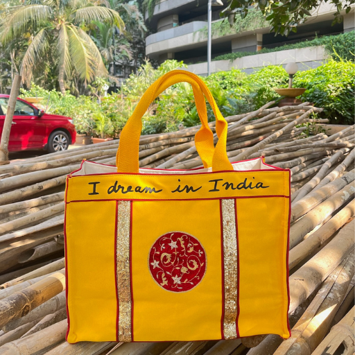 Art-chives Tara Ivory Turmeric Yellow Tote