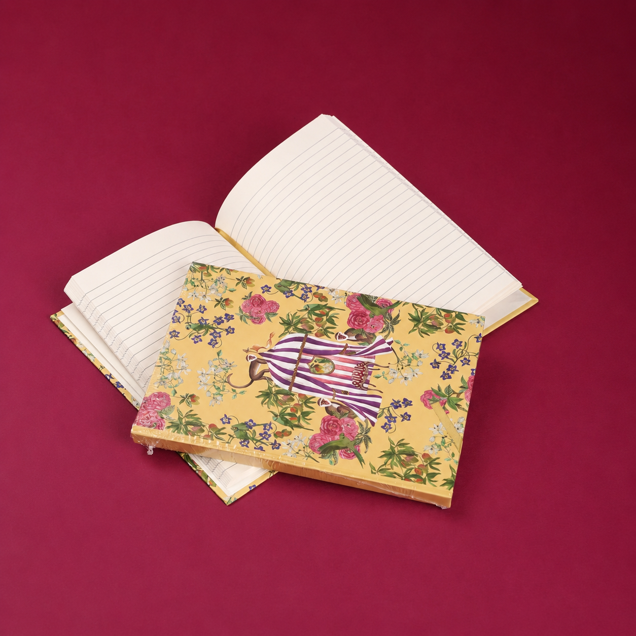 Purple Bird 'Mango Mela' Hardbound Notebook