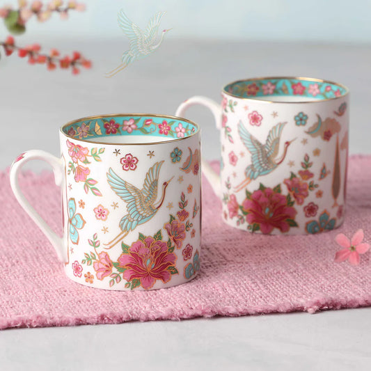 Kainaat Taashi White Mugs (Two Mugs)