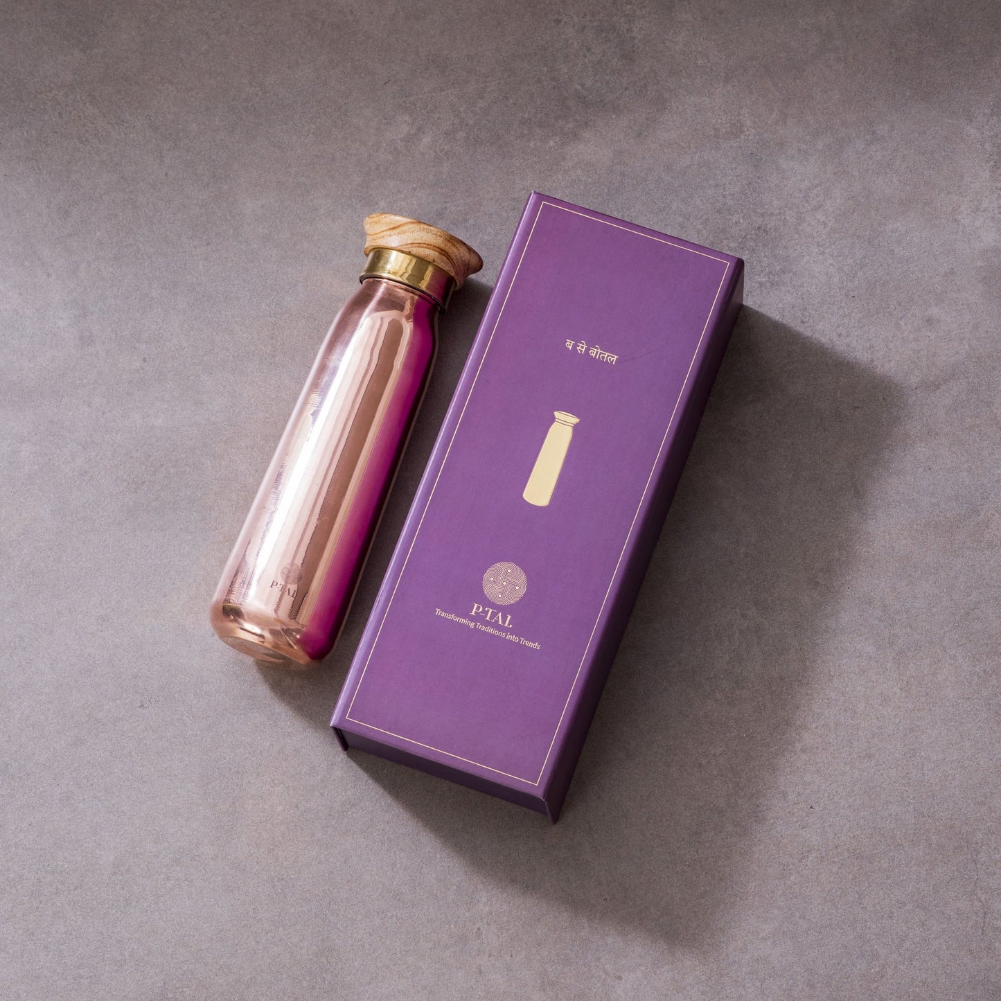 P-Tal Copper Water Bottle (900ml)