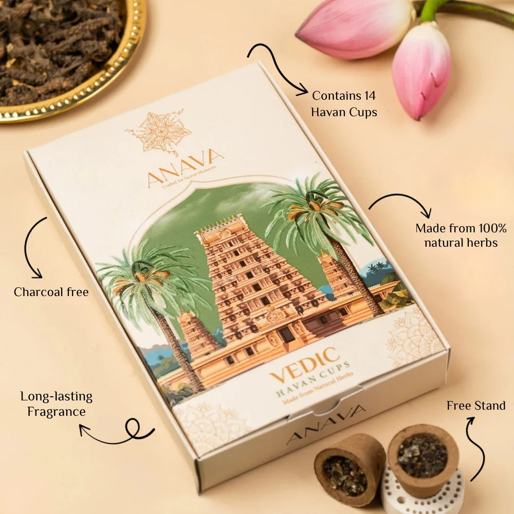 House of Anava Vedic Havan Cups (Pack of 2)