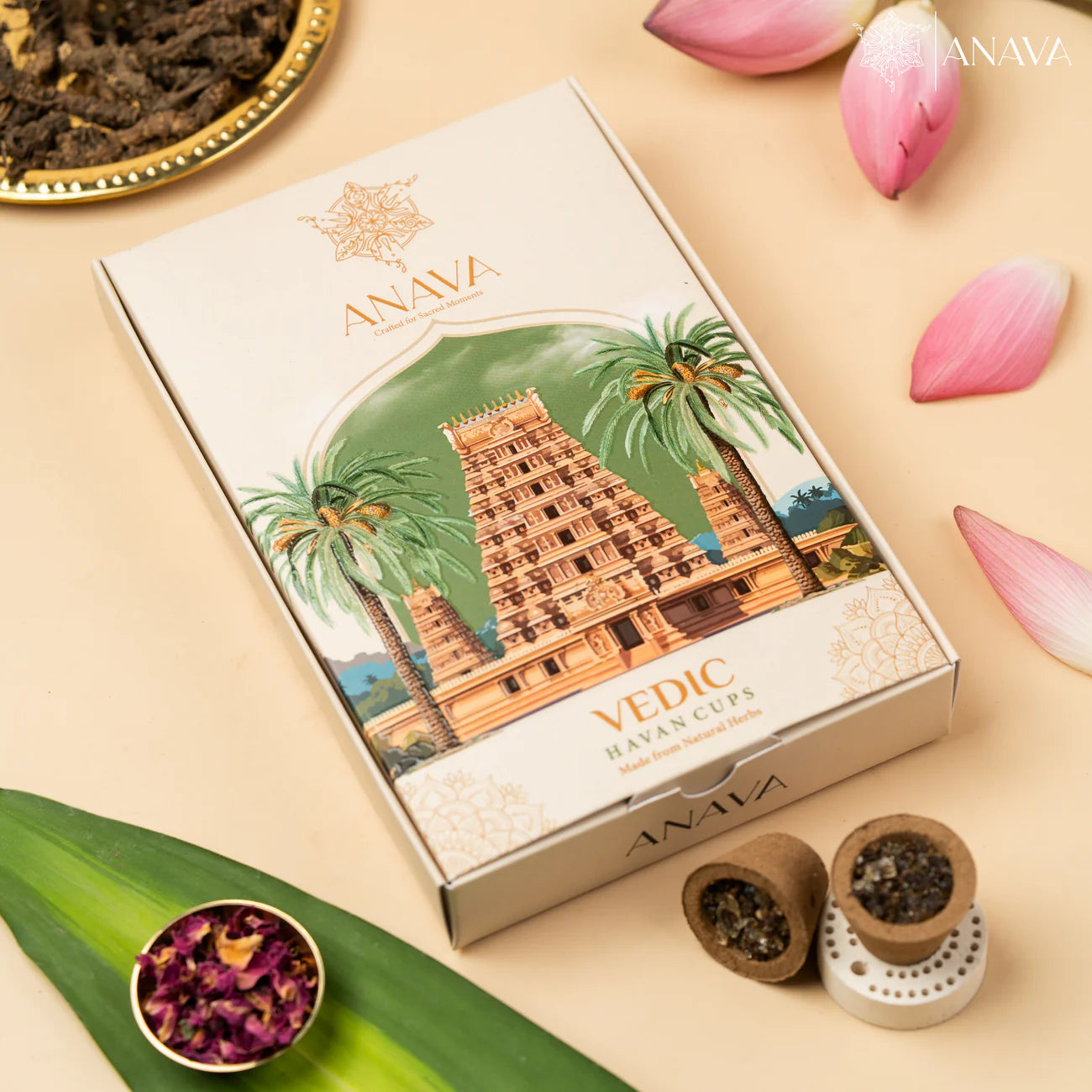 House of Anava Vedic Havan Cups (Pack of 2)