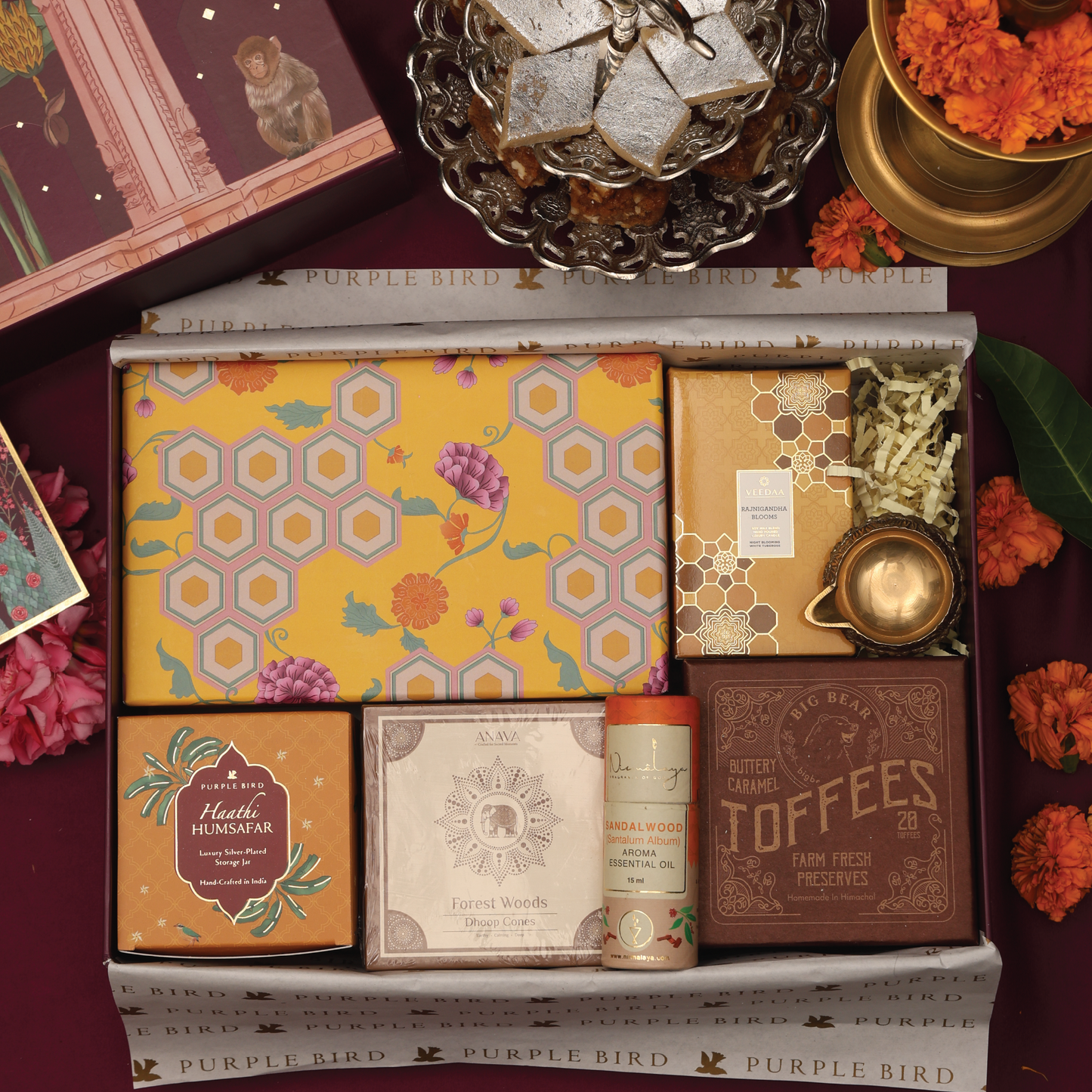 Purple Bird Deepmala Luxury Gift Box