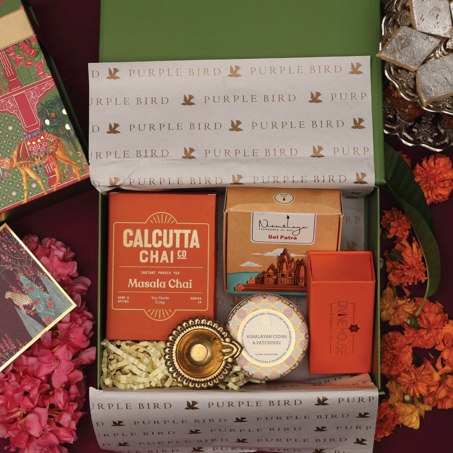 Purple Bird Rasgandh Luxury Gift Box