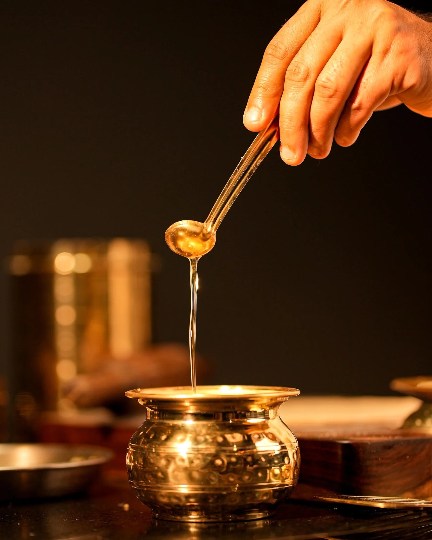 P-TAL Brass Ghee Pot