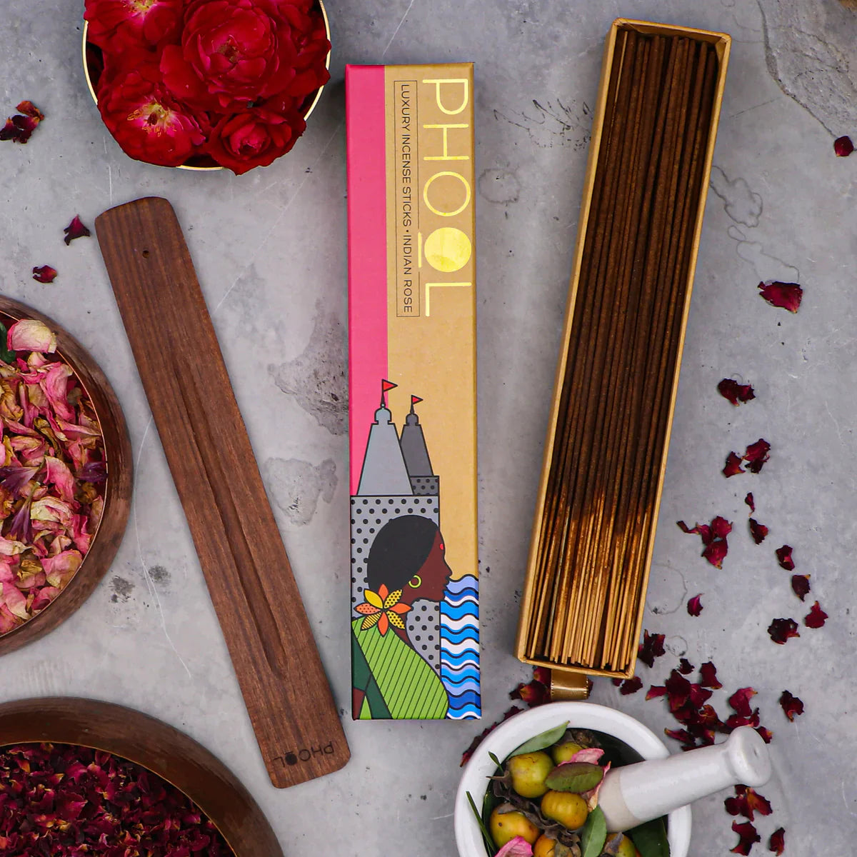 Phool Natural Indian Rose Sticks