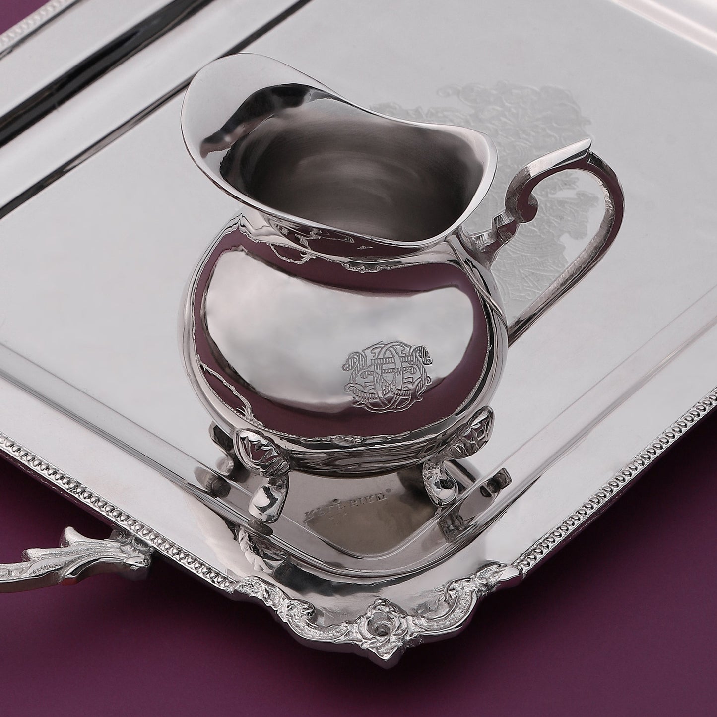 Purple Bird Silver Plated 'Maharani' Milk Pot
