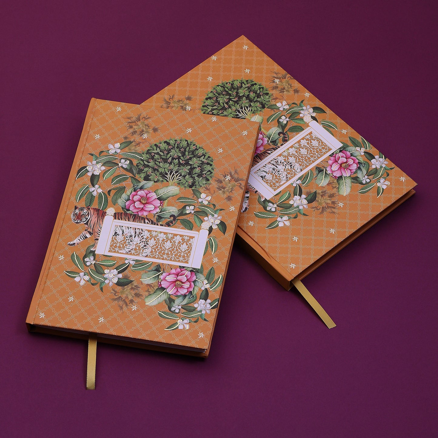 Purple Bird 'Veer Vatika' Hardbound Notebook