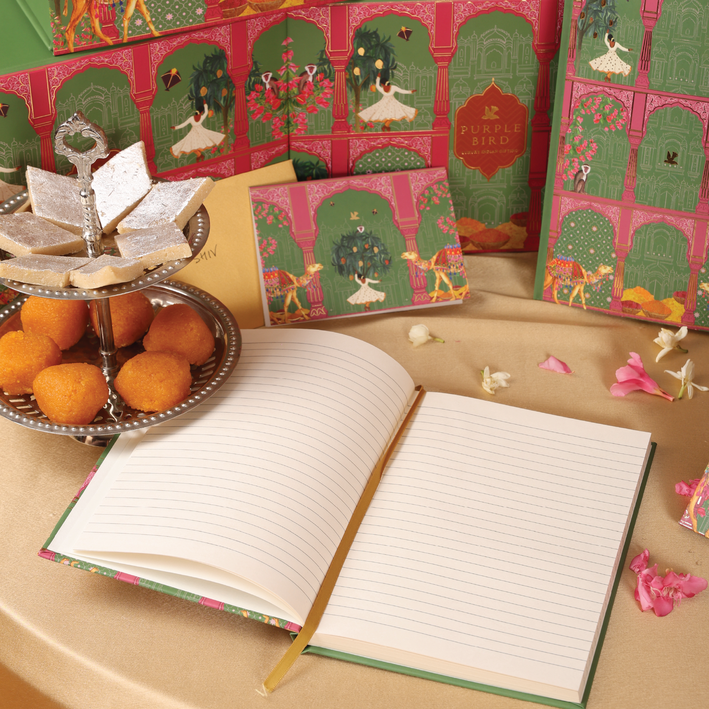 Purple Bird 'Jaipur Jharokha' Hardbound Notebook