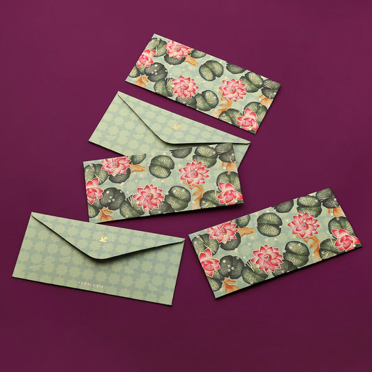 Purple Bird 'Khilta Kamal' Money Envelope (Pack of 5)
