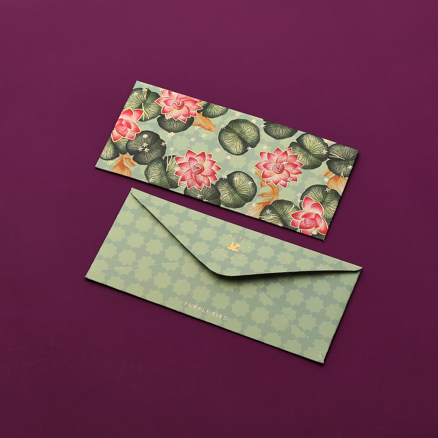Purple Bird 'Khilta Kamal' Money Envelope (Pack of 5)