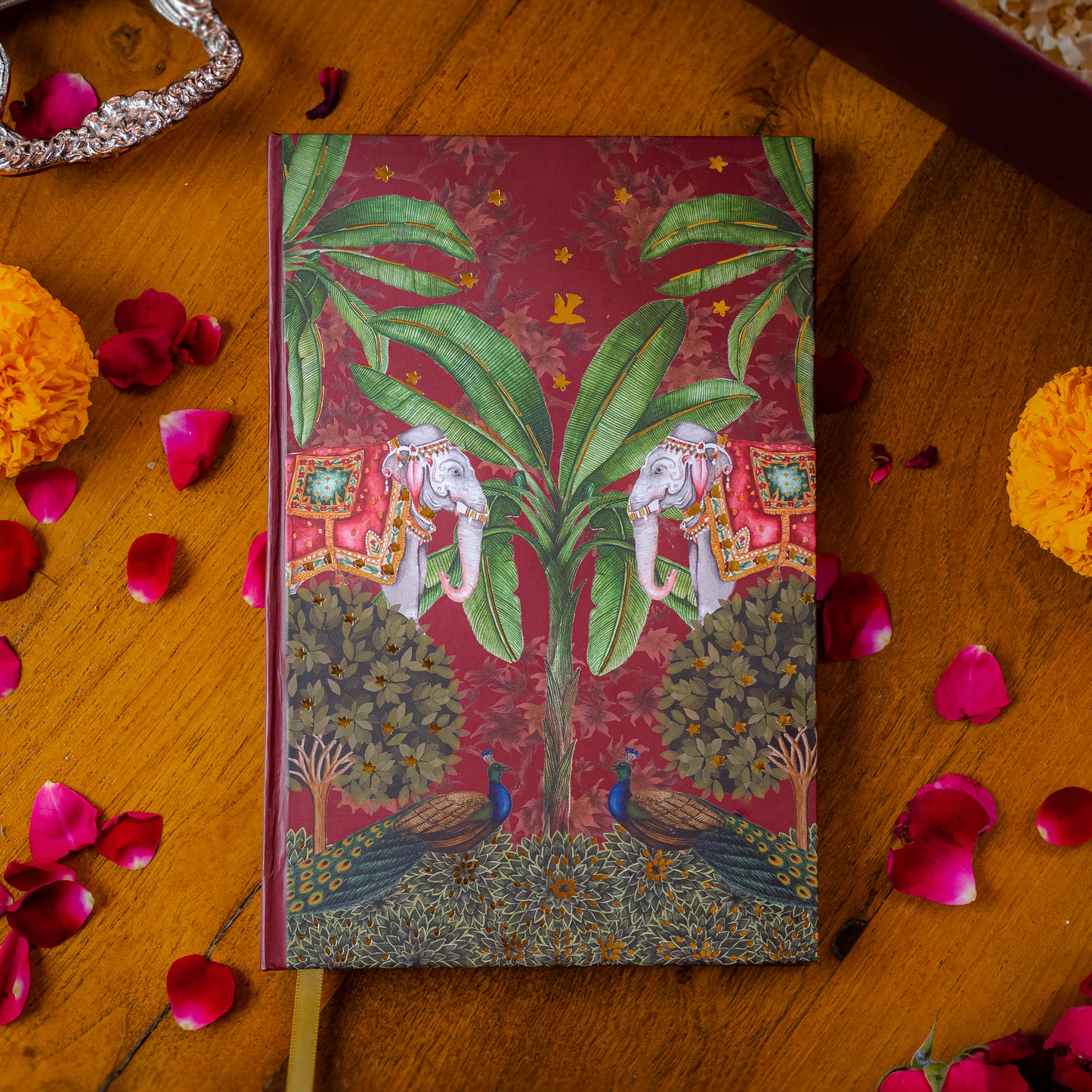 Purple Bird 'Maharani Baagh' Hardbound Notebook