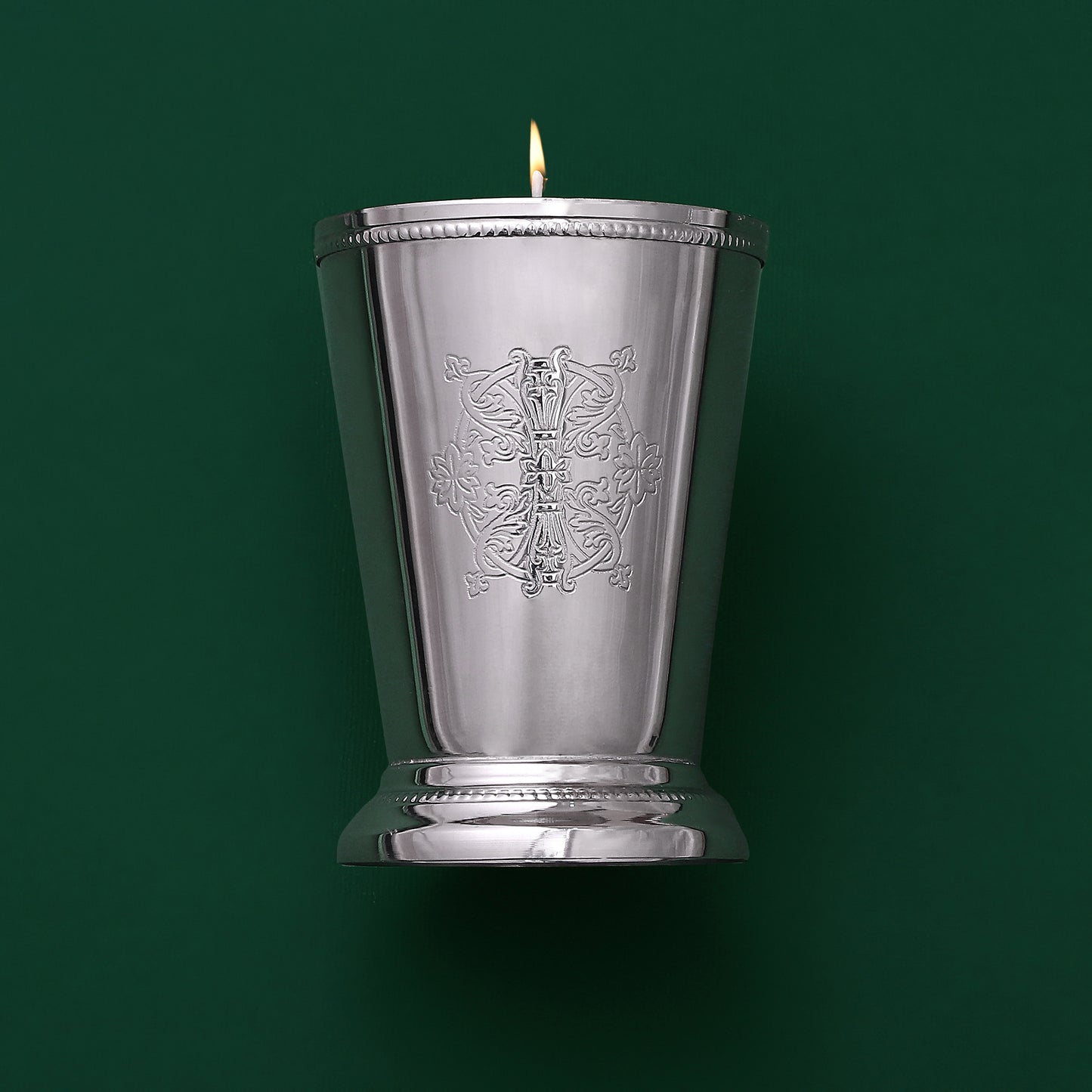 Purple Bird 'Noor' Silver Plated Candle (Midnight Jasmine)