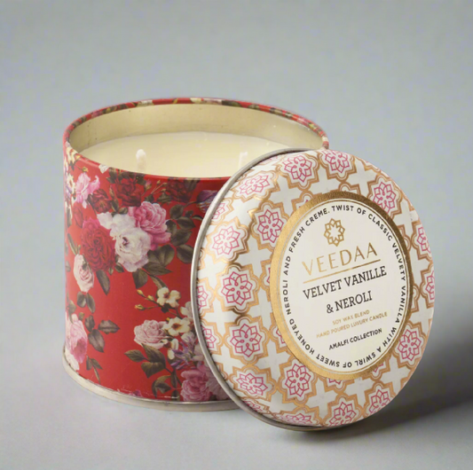 Veedaa Midnight Velvet Vanille & Neroli Tin Candle