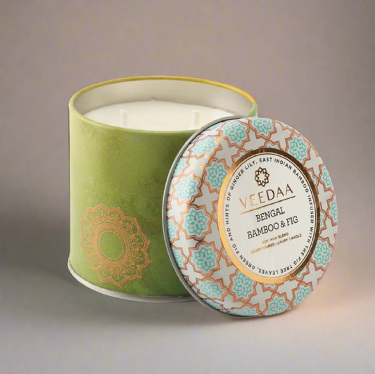 Veedaa Bengal Bamboo Fig Mason Tin Candle