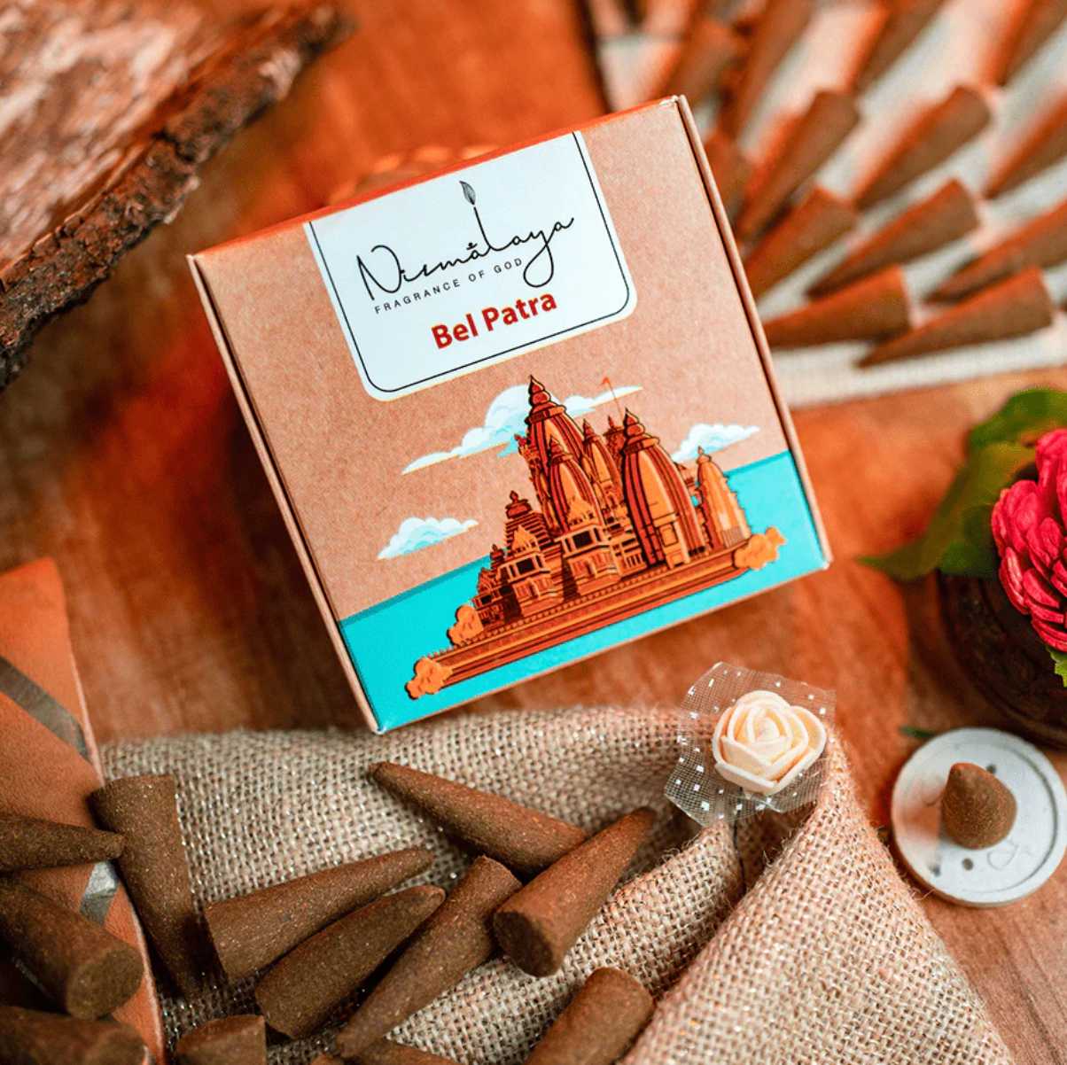 Nirmalaya Bel-Patra Incense Cones (40 cones)