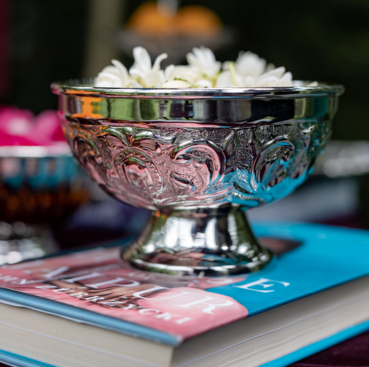 Purple Bird Silver Plated 'Bahaar' Nut Bowls (Two Bowls)