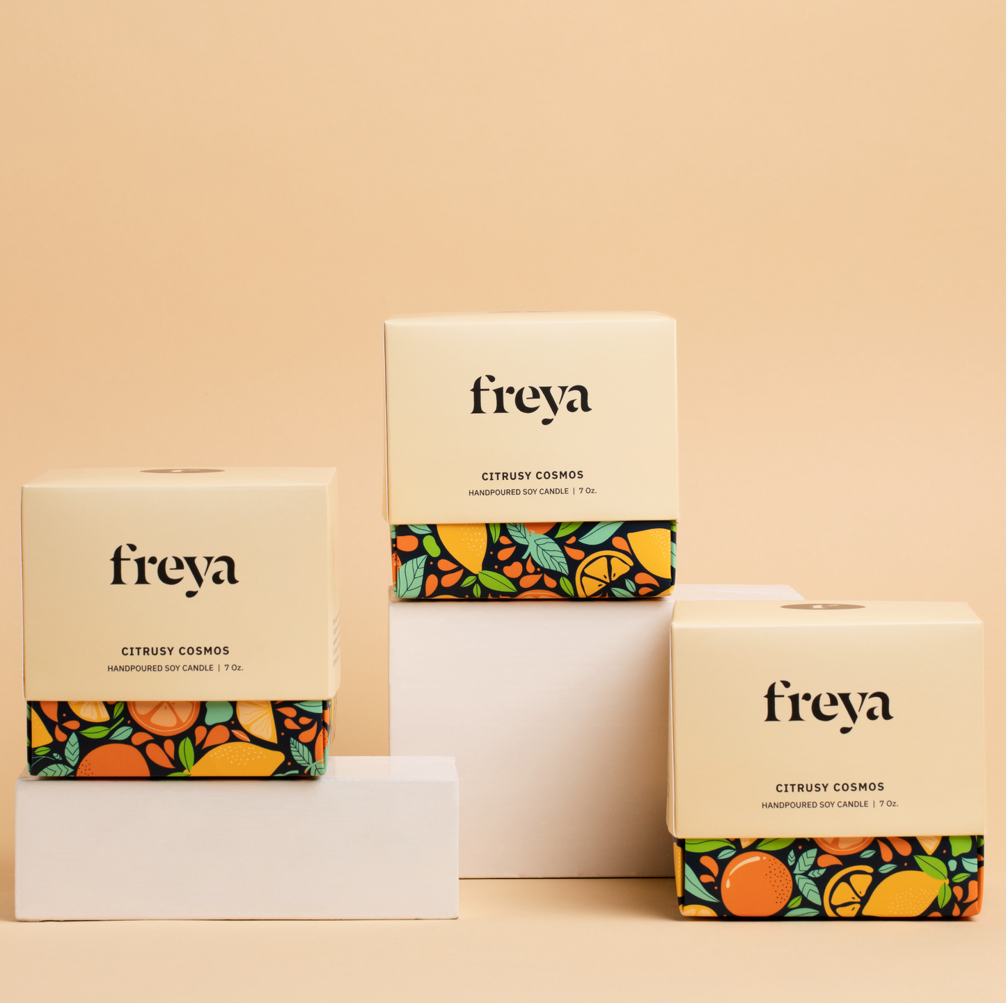 Freya Citrusy Cosmos Concrete Candle