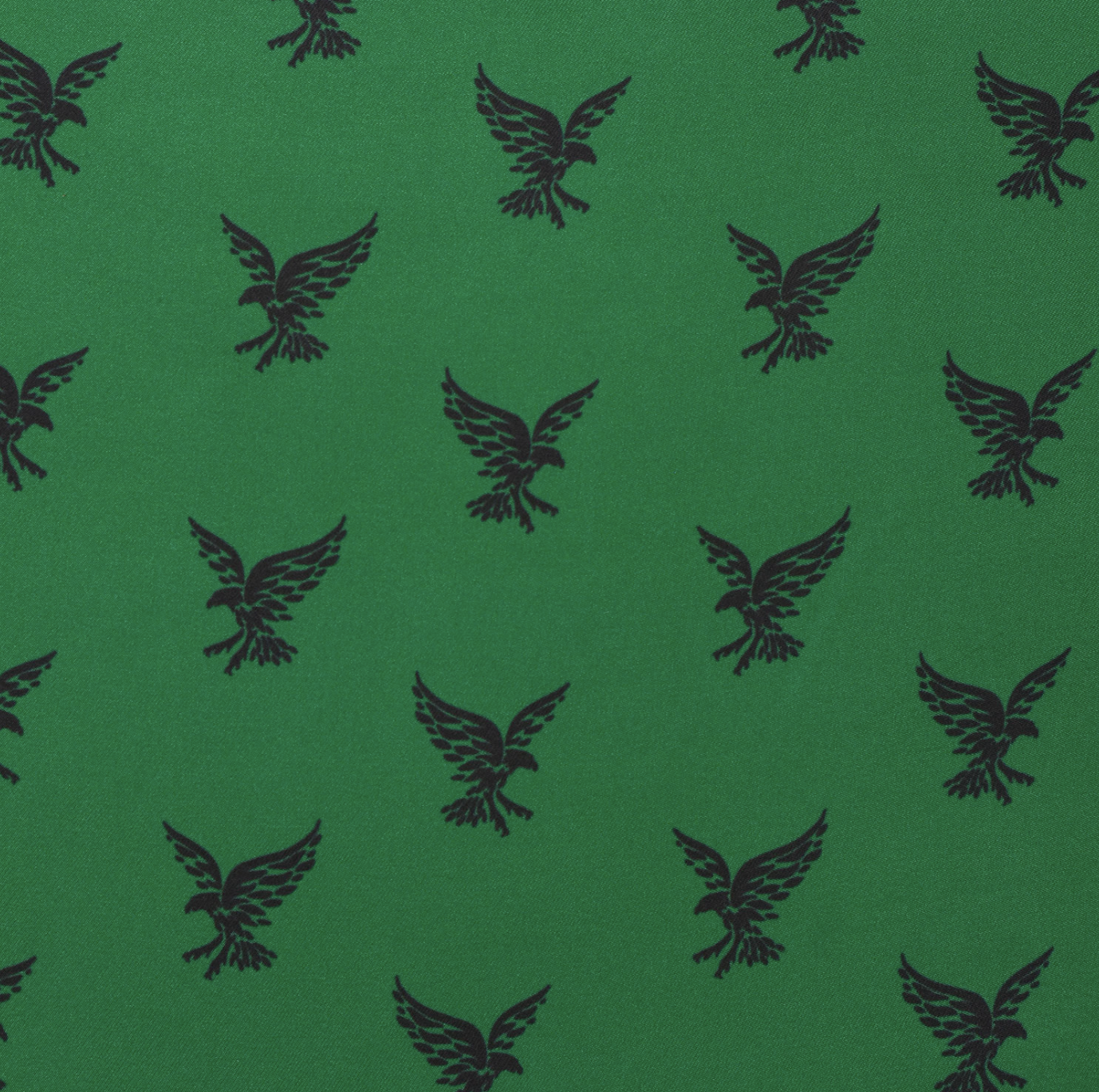 House of Badnore Eagle Pocket Square (Green)
