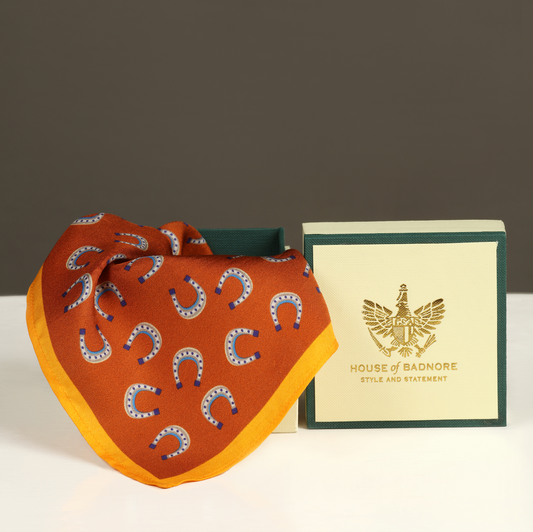 House of Badnore Horseshoe Pocket Square