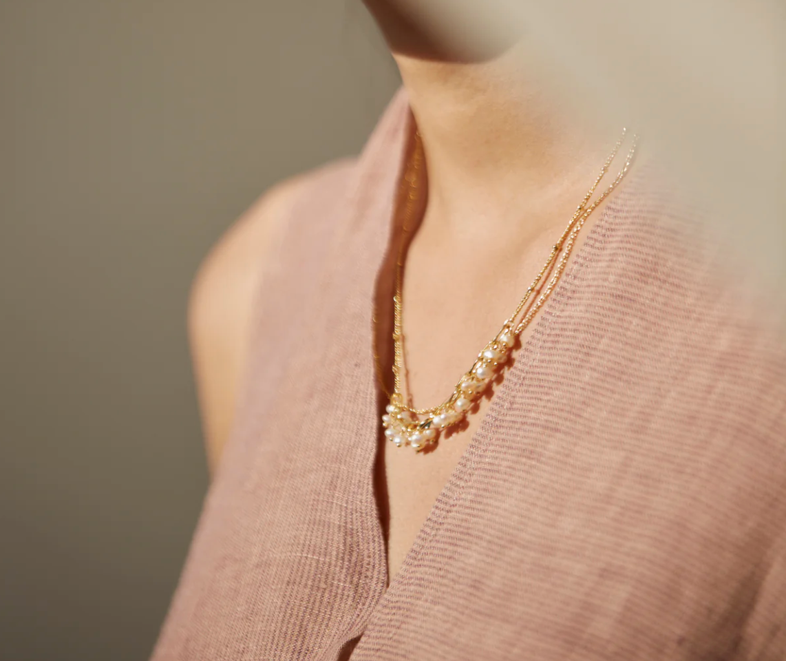 Manan Bianca Necklace (Pearl)
