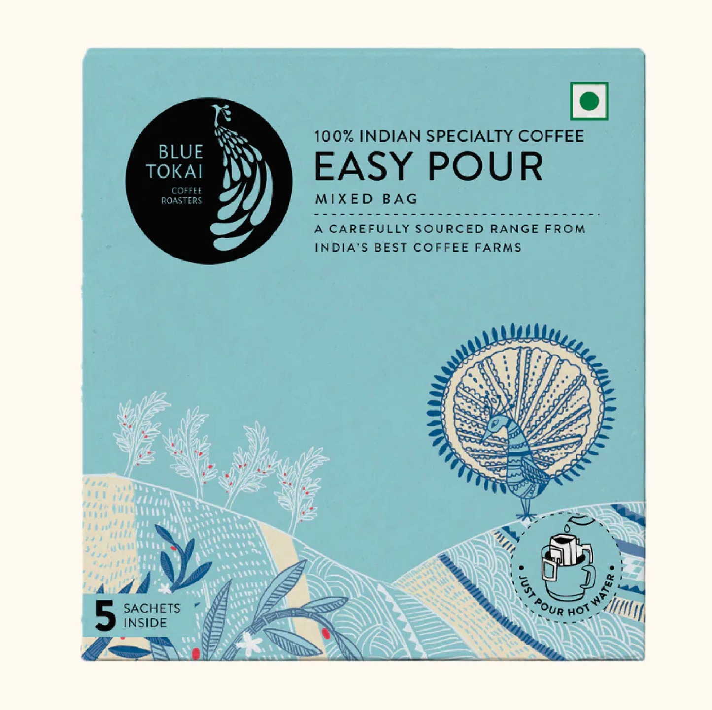 Blue Tokai Mixed Light to Dark Roasts Easy Pour (10 Sachets)