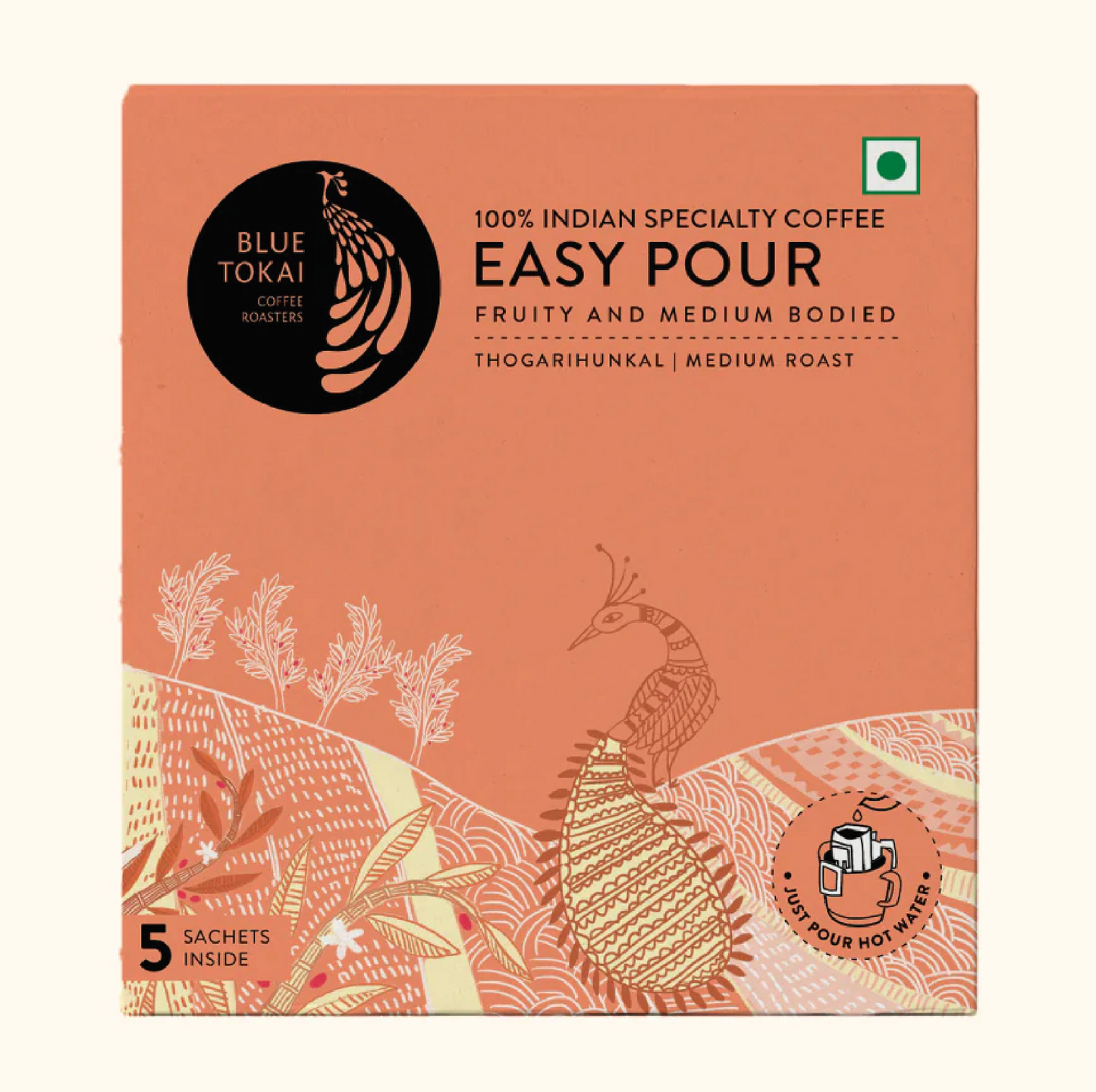Blue Tokai Thogarihunkal Estate Medium Roast (10 Sachets)