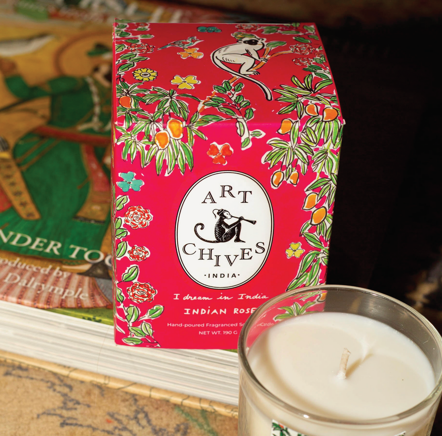 Art-chives Indian Rose Candle