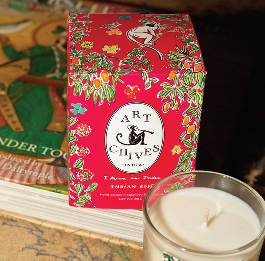 Art-chives Indian Rose Candle