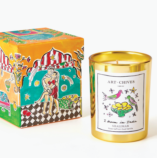 Art-chives Shalimar Rose Saffron Oud Vanilla Candle