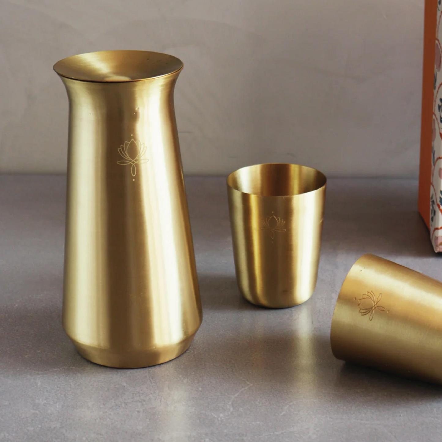 Sukoon Brass Jug Set