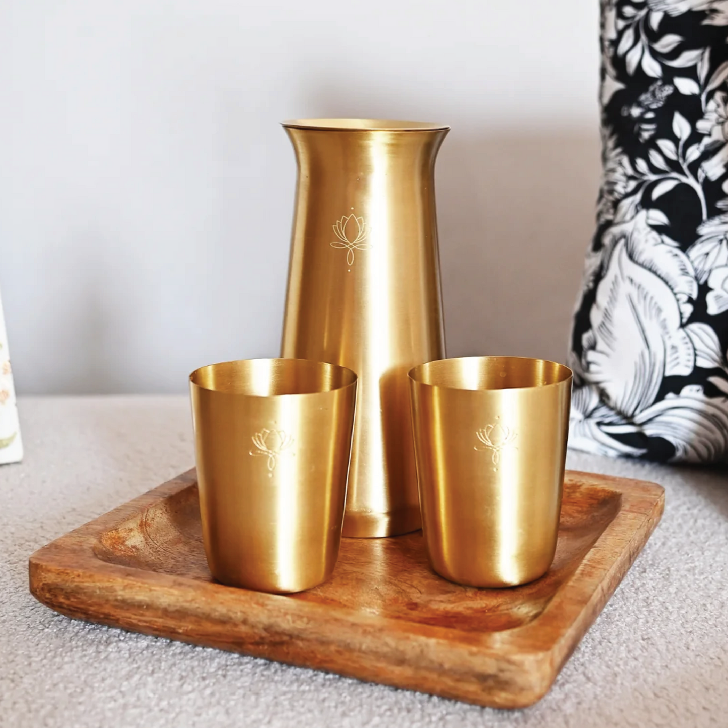 Sukoon Brass Jug Set