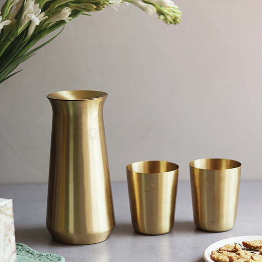 Sukoon Brass Jug Set