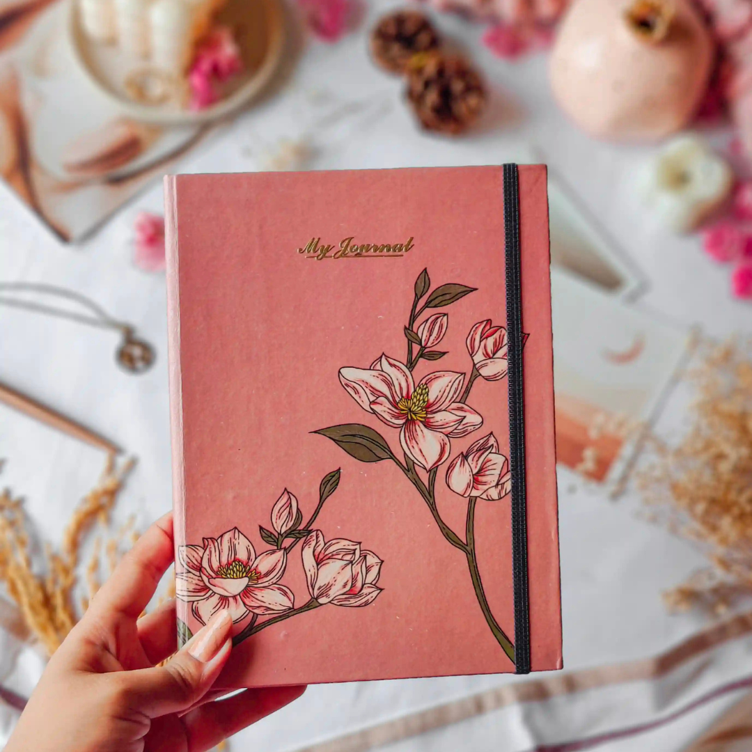 Roohani Rang Ruled Journal (Magnolia Pink)