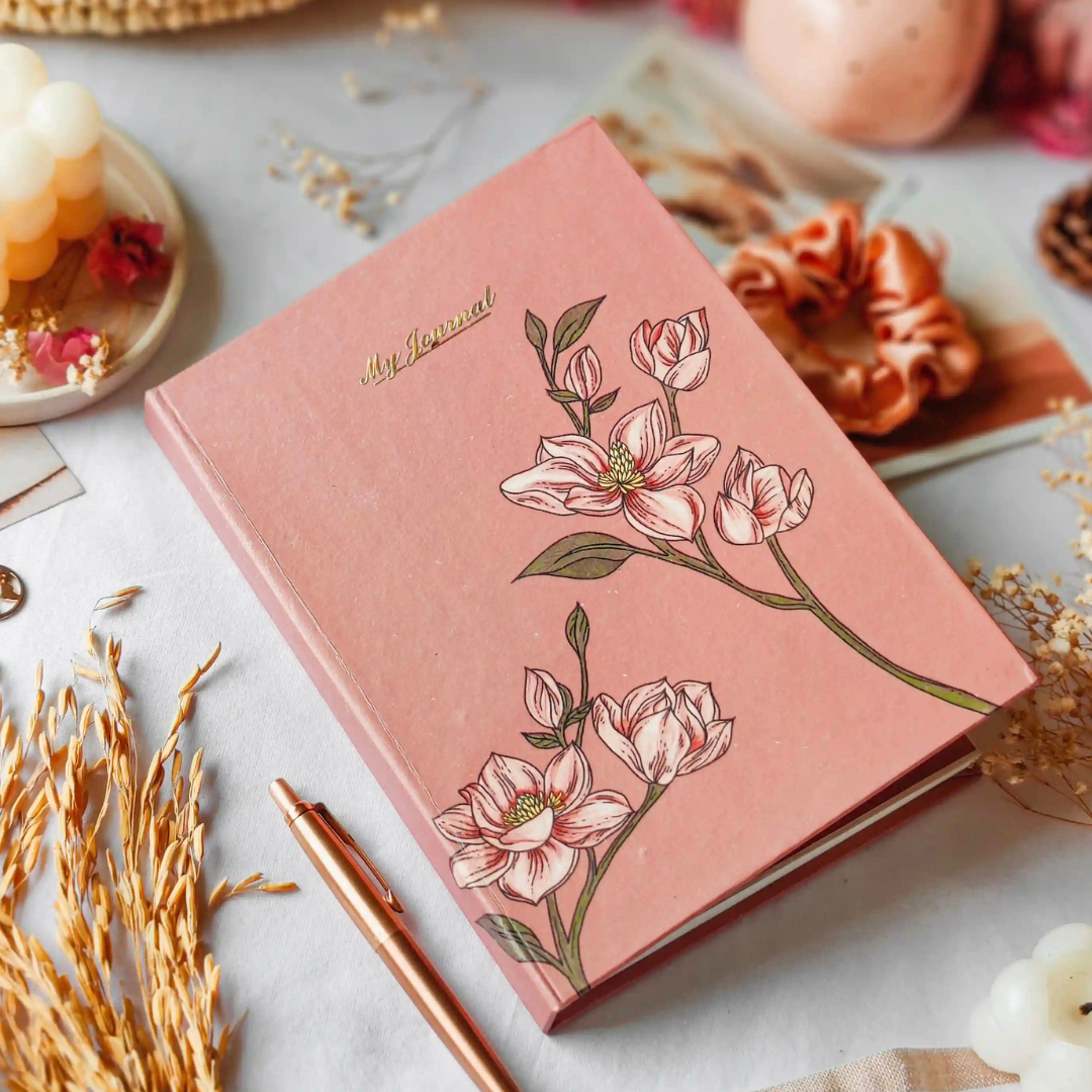 Roohani Rang Ruled Journal (Magnolia Pink)