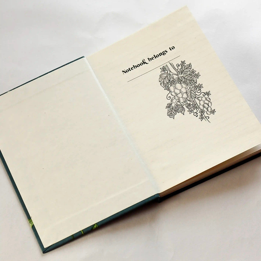 Roohani Rang Ruled Journal (Plaid Black)