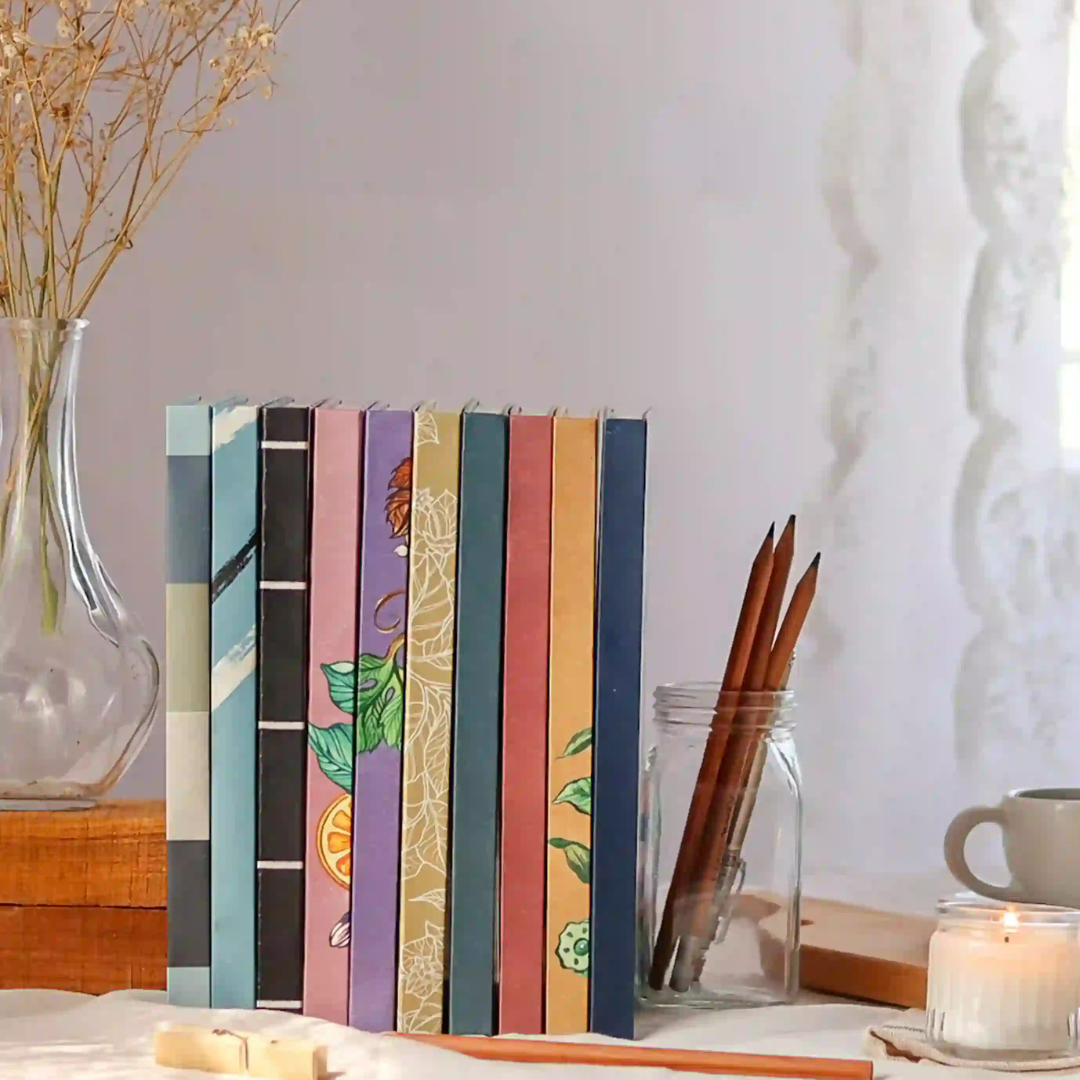 Roohani Rang Ruled Journal (Lemons Pink)