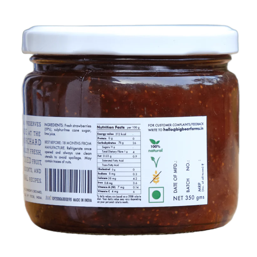 Big Bear Farms Strawberry Jam (350g)