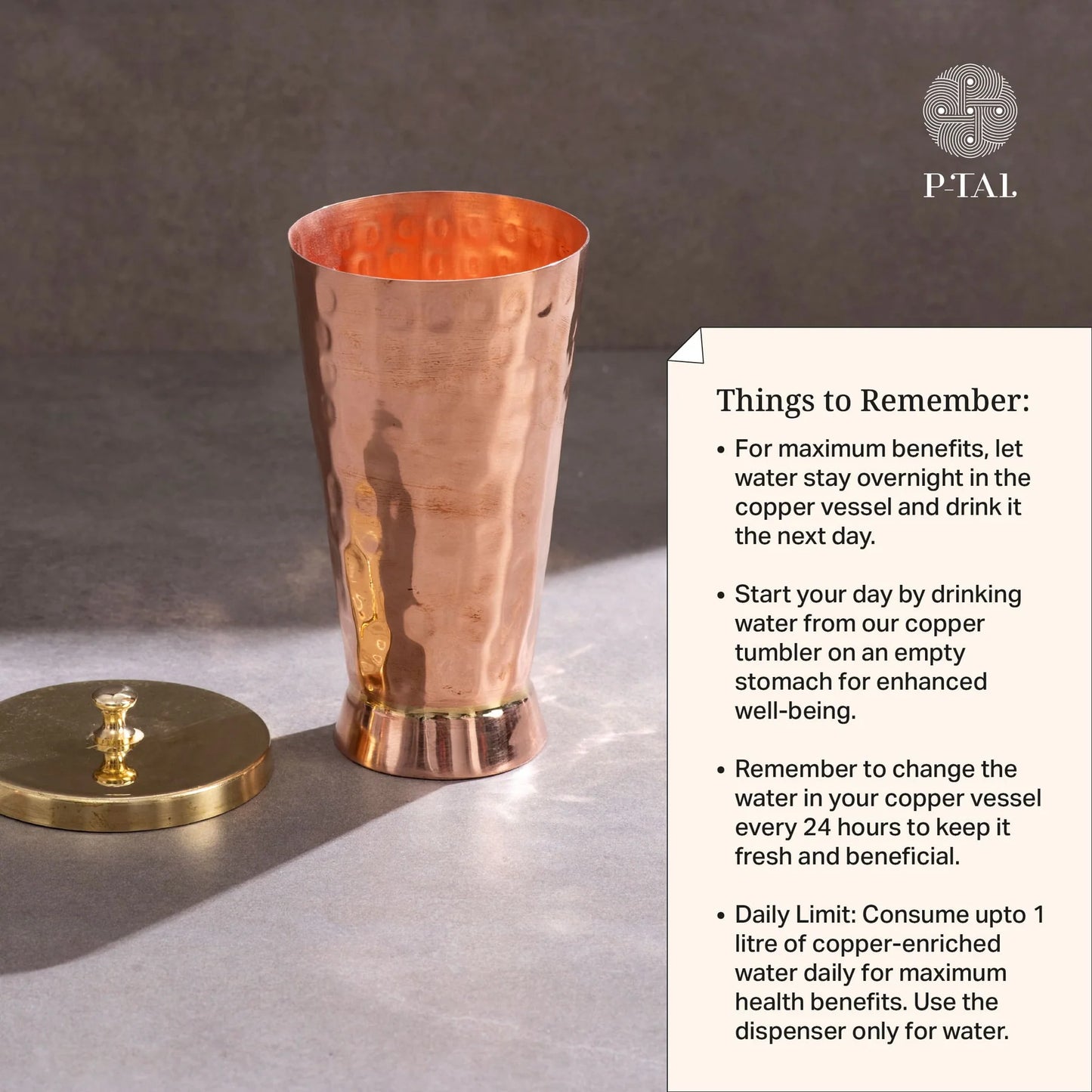P-TAL Copper Tumbler