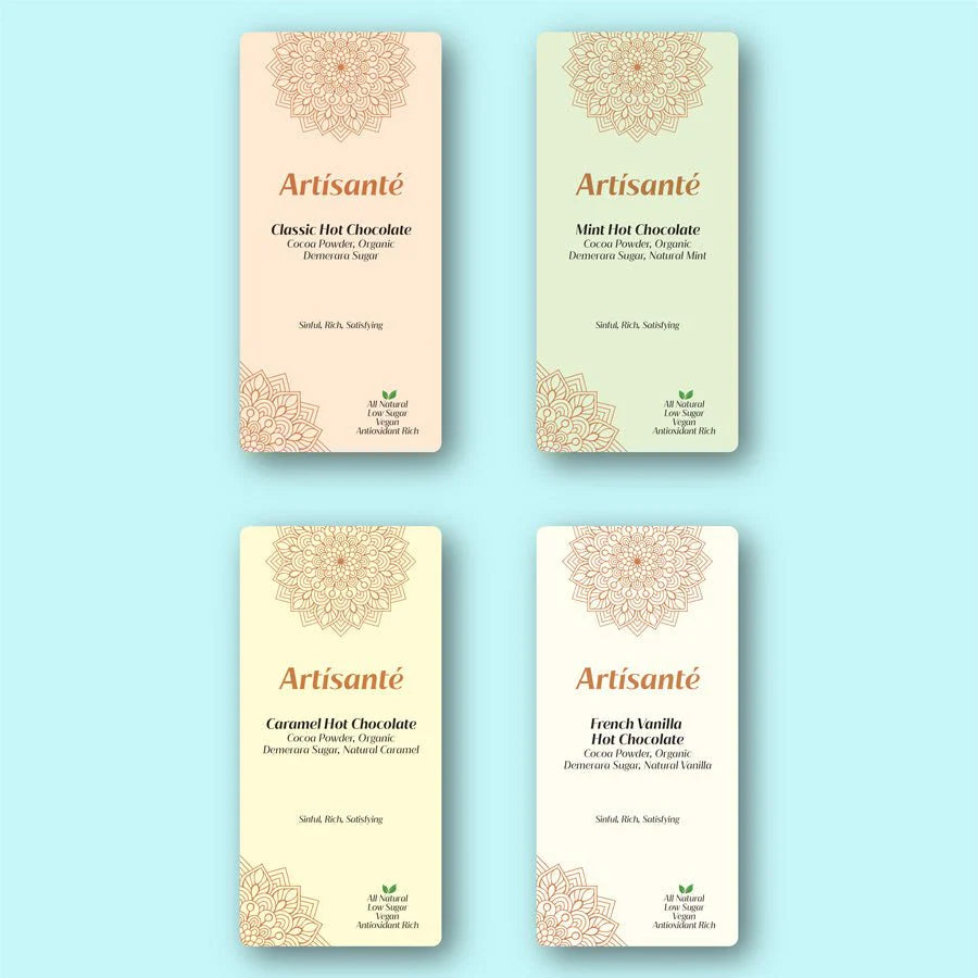 Artisanté Hot Chocolate Classic Flavours