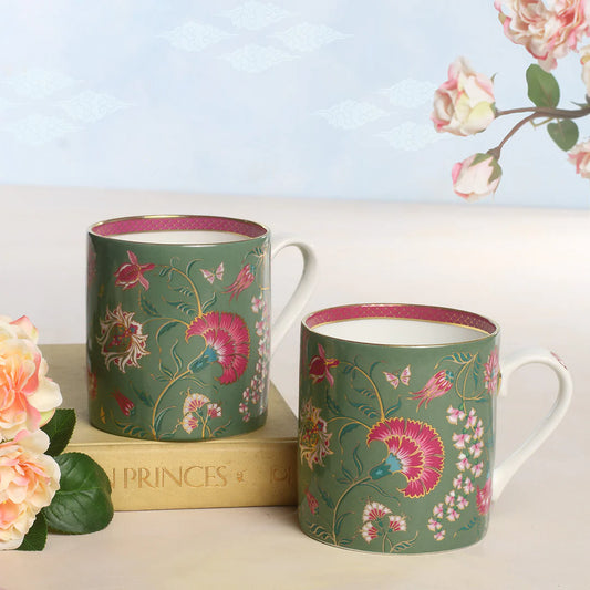 Kainaat Ambreen Moss Green Mugs (Two Mugs)