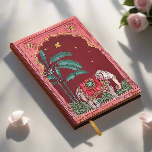 Purple Bird 'Haathi Humsafar' Hardbound Notebook