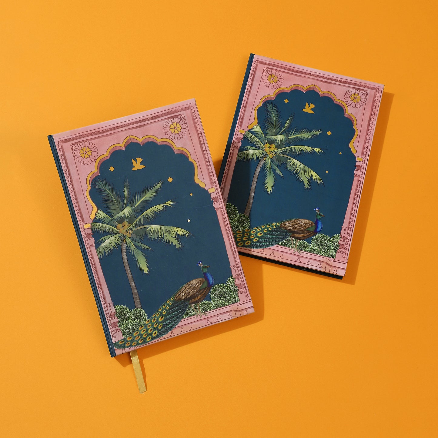 Purple Bird 'Mor Mahiya' Hardbound Notebook